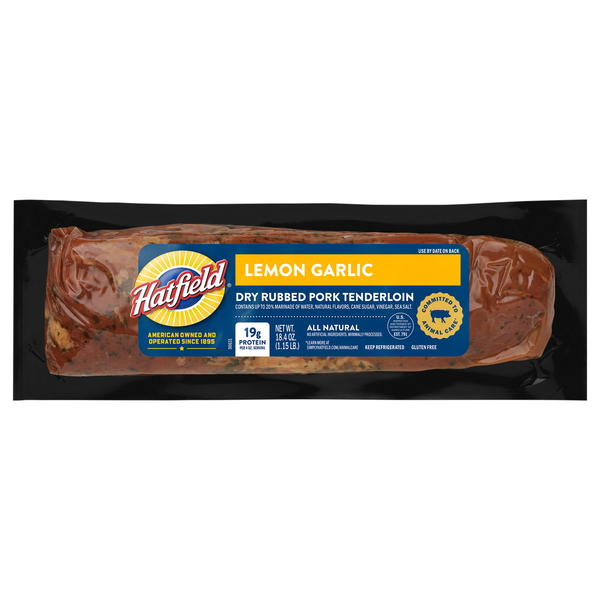 Hatfield Dry Rubbed Lemon Garlic Pork Tenderloin Same-Day Delivery
