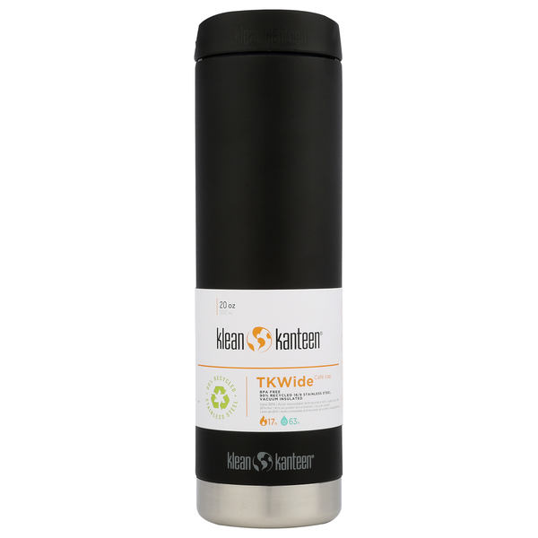 Klean Kanteen Tkwide 20Oz (W/ Café) Black Same-Day Delivery | PCC