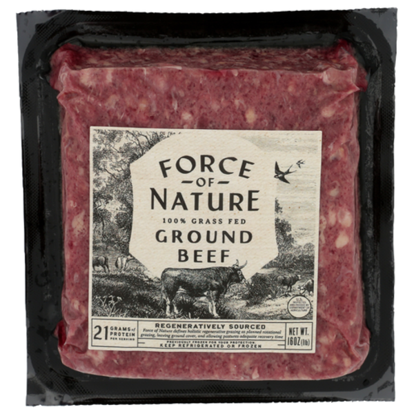 Force Of Nature Meats 100% Grass Fed Regenerative Ground Beef