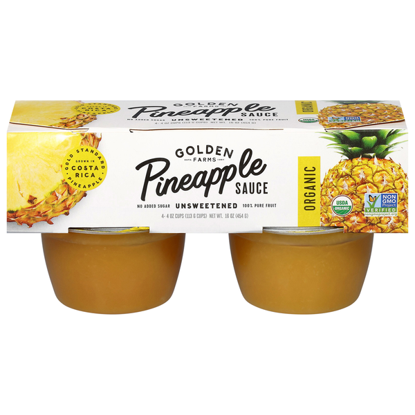 Golden Farms Organic Unsweetened Pineapple Sauce Same-Day Delivery