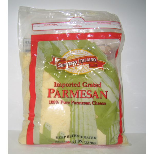 Supremo Italiano - Grated Pure Parmesan Cheese - 5 lbs