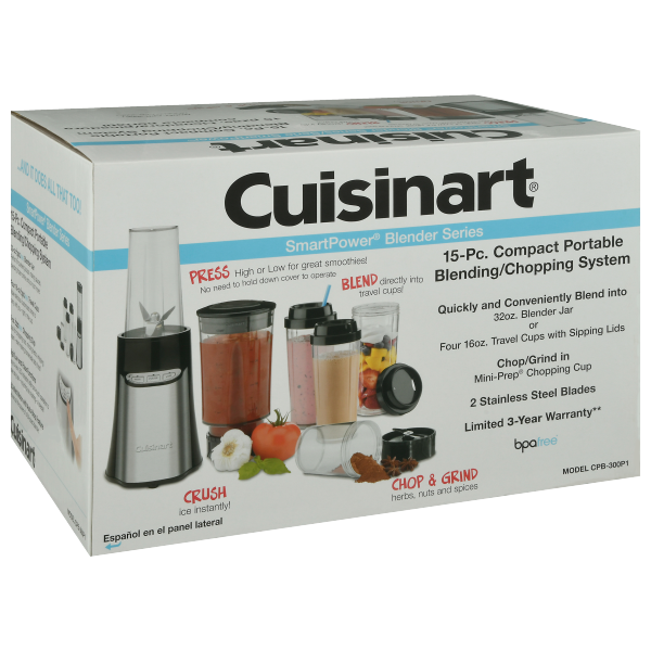 Cuisinart Compact Portable Blending/Chopping System, 15 Piece