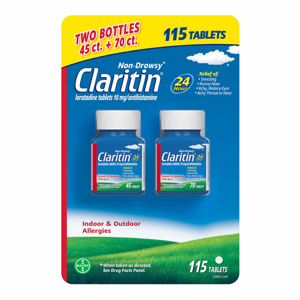 Claritin 10 mg Non-Drowsy 24 Hour, 115 Tablets