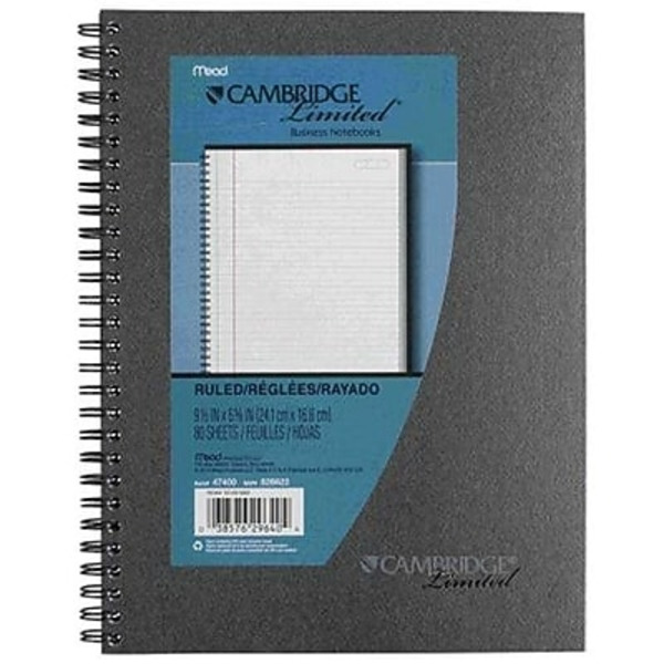 Mead Cambridge Limited Metallic Notebook 80 Sheets