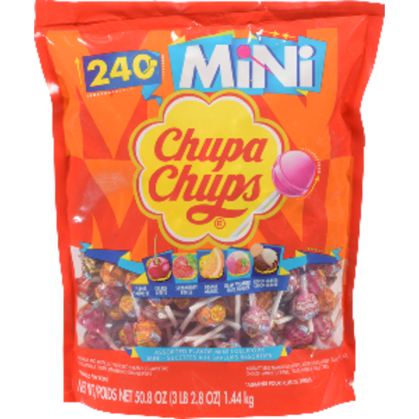 Chupa Chups Assorted Flavours Mini Lollipops Same-Day Delivery