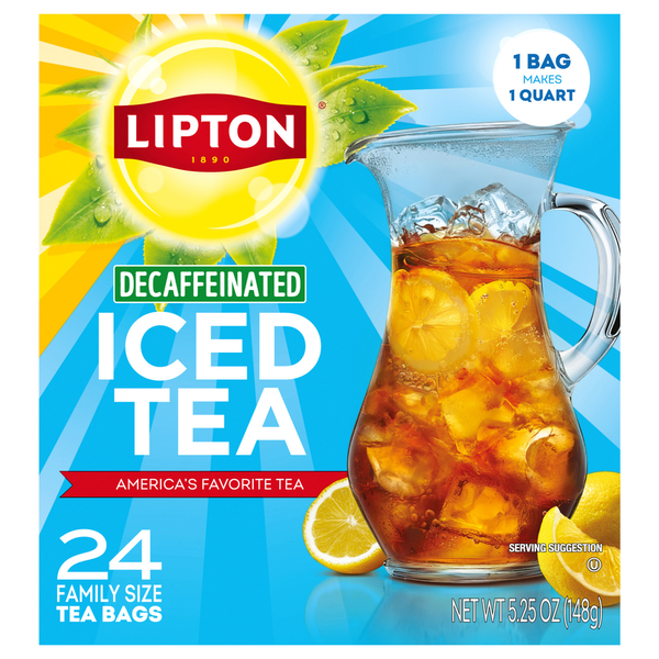 Lipton Decaffeinated Iced Tea Family Size Same-Day Delivery