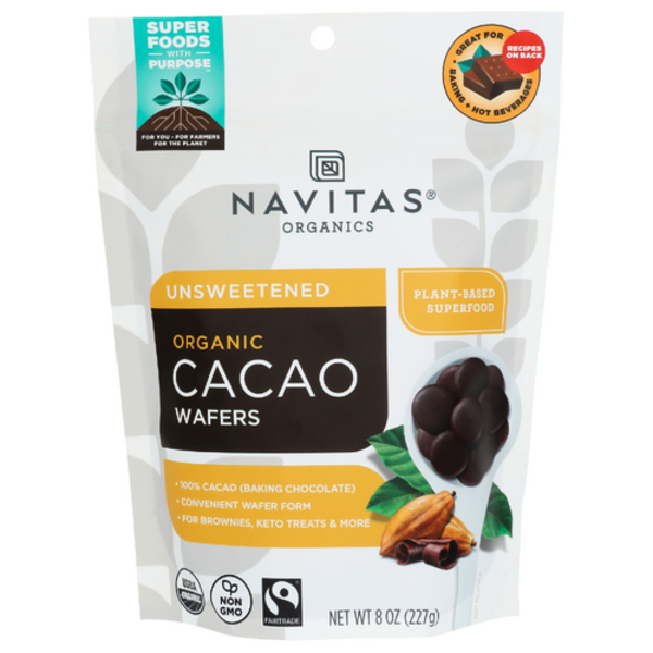 Navitas Organics Organic Unsweetened Cacao Wafers Same-Day