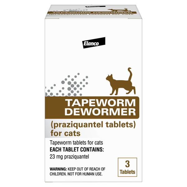 Elanco Tapeworm Dewormer (praziquantel tablets) for Cats 6 weeks & older