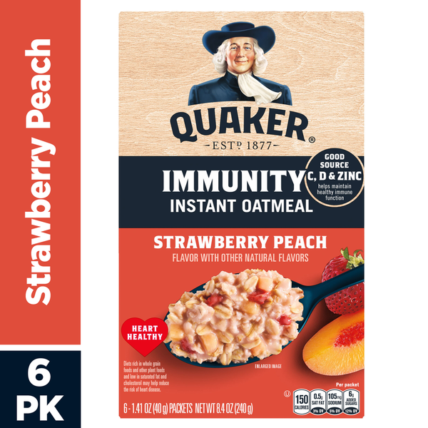 Quaker Instant Oatmeal, Strawberry Peach Same-Day Delivery