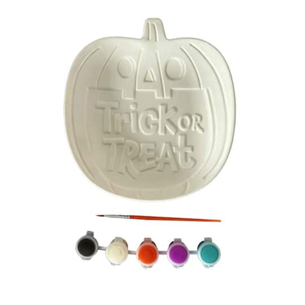 Creatology Color Your Own Ceramic Jack-O'-Lantern Plate Kit