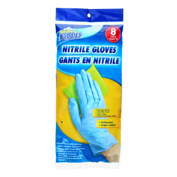 Scrub Buddies Nitrile Gloves - Blue Same-Day Delivery | Dollar Tree