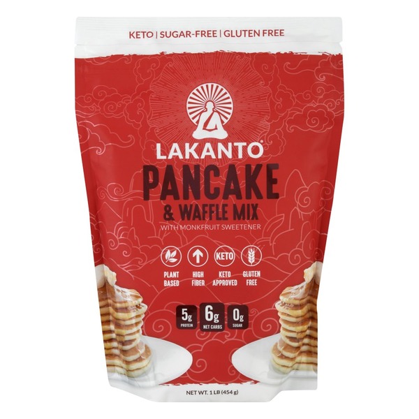 Lakanto Pancake & Waffle Mix with Monkfruit Sweetener (1 lb) - Instacart