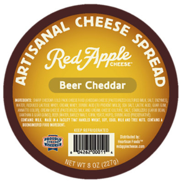 Red Apple Cheese Beer Cheddar Artisanal Cheese Spread