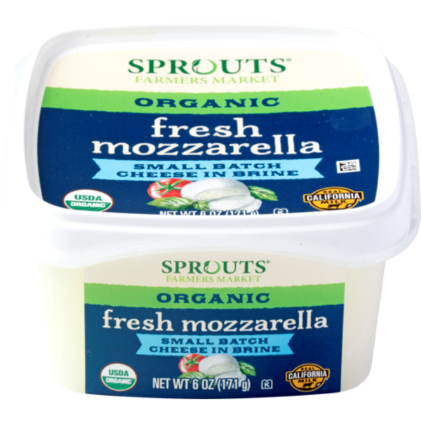 Sprouts Organic Fresh Mozzarella Small Batch Cheese In Brine