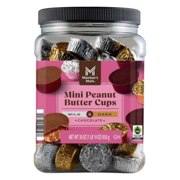 Sam's Club Member’s Mark Milk & Dark Chocolate Mini Peanut Butter Cups ...