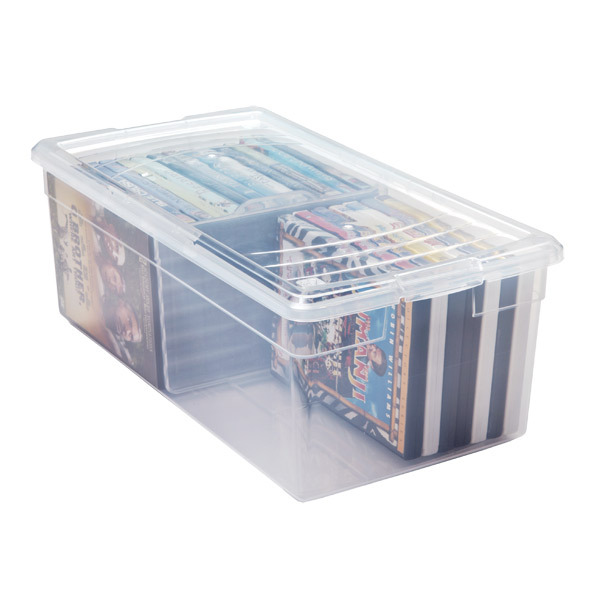 Iris Media Box - Clear - 17-7/8" x 9-1/2" x 6-3/4"