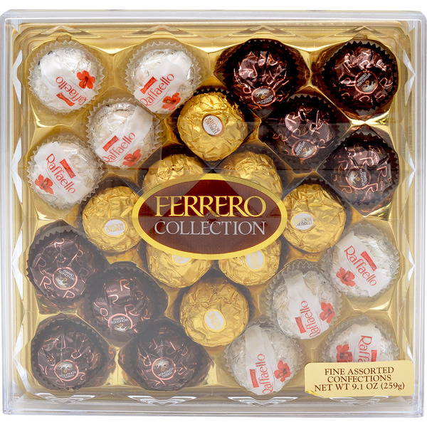 Ferrero Collection Diamond Rocher Fine Hazelnut Chocolates Assorted Coconut & Chocolate