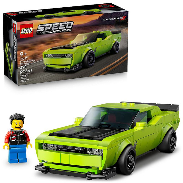LEGO Kids' Speed Champions Dodge Challenger SRT Hellcat Sports Car Toy