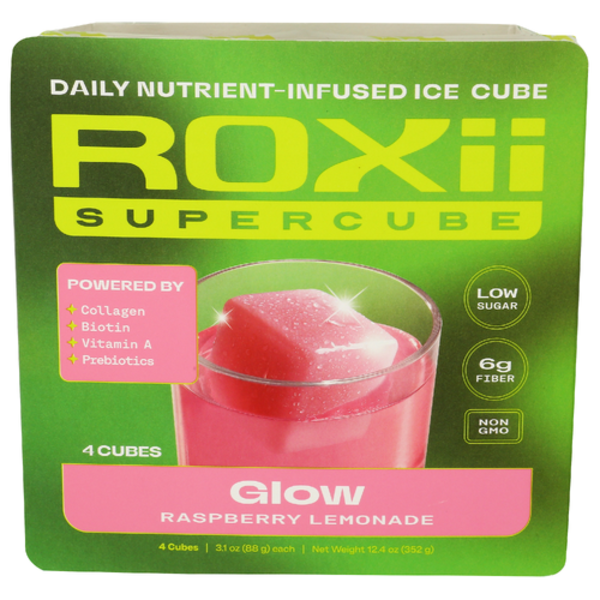 Roxii Raspberry Lemonade Glow Supercube 4 Pack