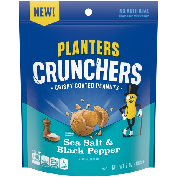 Planters Sea Salt & Black Pepper Crispy Coated Peanuts Same-Day