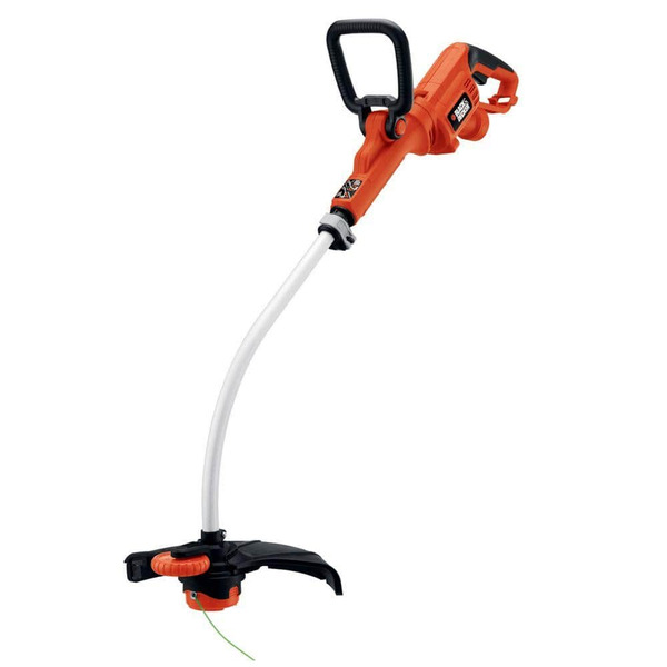 Black+decker 14 In. 7.5 Amp Corded Electric Curved Shaft 0.080 In. Single Line 2-in-1 String Trimmer & Lawn Edger With Automatic Feed