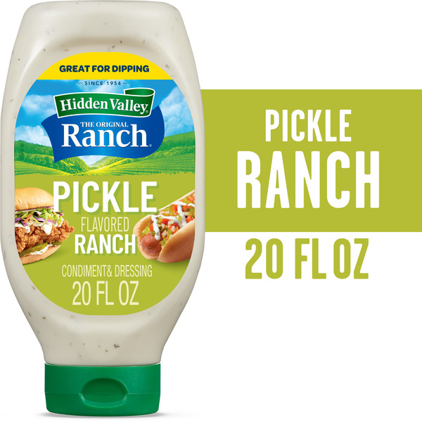 Hidden Valley Easy Squeeze Pickle Flavored Ranch Topping and Dressing Same-Day Delivery or Pickup | Woods Supermarket Hidden Valley Easy Squeeze Pickle Flavored Ranch Topping and Dressing Same-Day Delivery or Pickup | Woods Supermarket