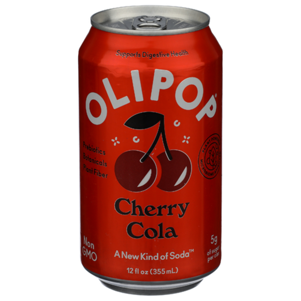 Olipop Cherry Cola Prebiotic Sparkling Tonic