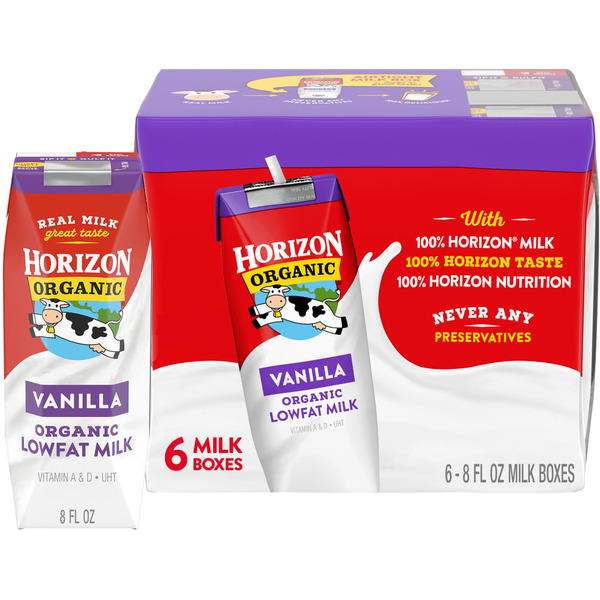 Horizon Organic Vanilla Lowfat Milk (8 fl oz) Delivery or ...
