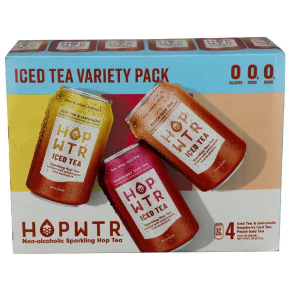 Hop Wtr NA Sparkling Hop Tea Mix 12 Pack Cans