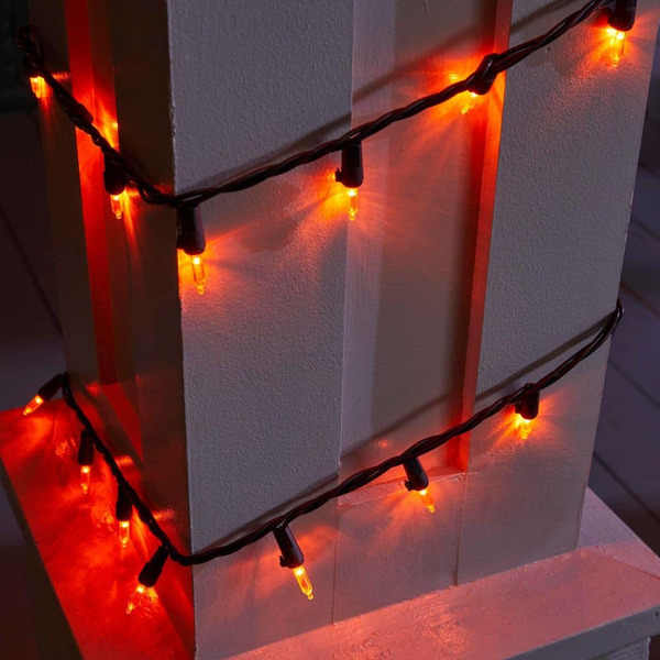 Home Accents Holiday 300 Orange Mini Led Lights
