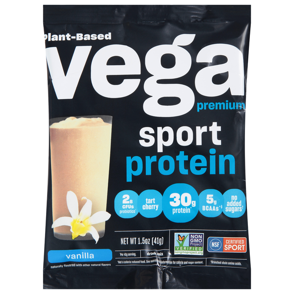 Vega Drink Mix, Protein, Premium, Plant-Based, Vanilla
