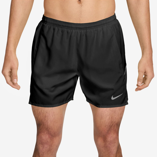 Nike Men's Dri-FIT Miler Brief-Lined Running Shorts, 5 Inch, M - Black