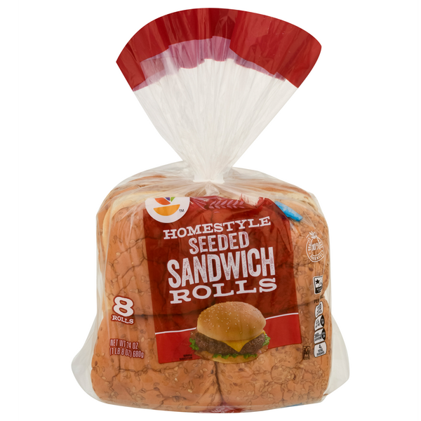 Stop & Shop Express Store Brand Sandwich Rolls Homestyle Seeded Same ...