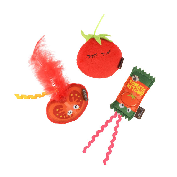 P.L.A.Y. Feline Frenzy Toma-toe Beans Cat Toy, Small