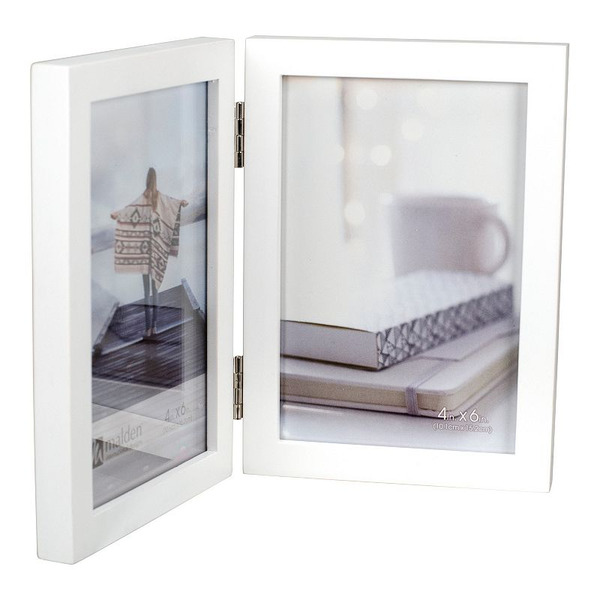 Malden Linear Double Hinged Frame - White