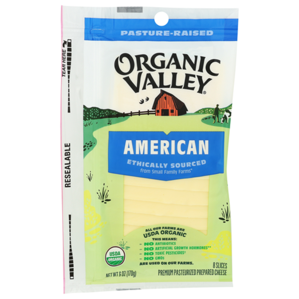 Organic Valley Organic Sliced White American Cheese