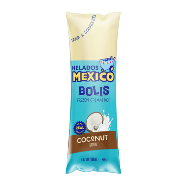Helados Mexico Coconut Frozen Cream Pop Bolis