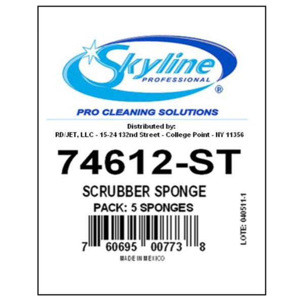 Skyline - Green/Yellow Sponges - 5 pack