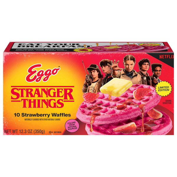 Eggo Eggo Stranger Things Strawberry Waffles — product image