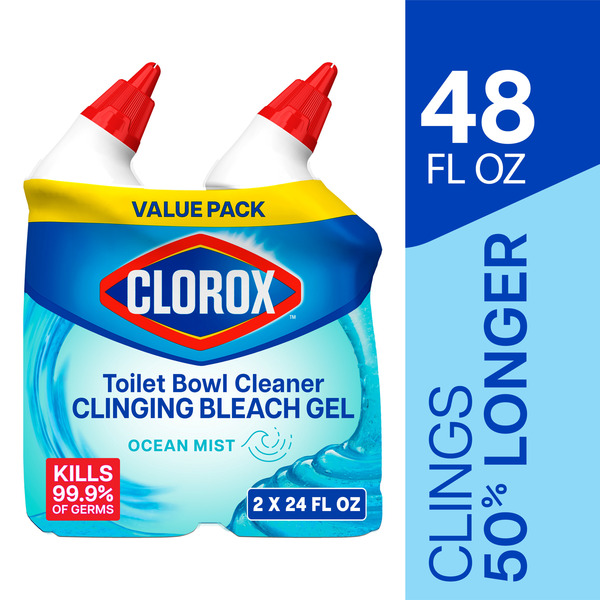 Clorox 24 Oz. Ocean Mist Toilet Bowl Cleaner Clinging Bleach Gel (2-pack)