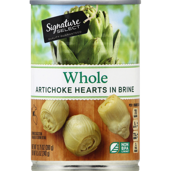 Signature SELECT Artichoke Hearts, Whole, in Brine