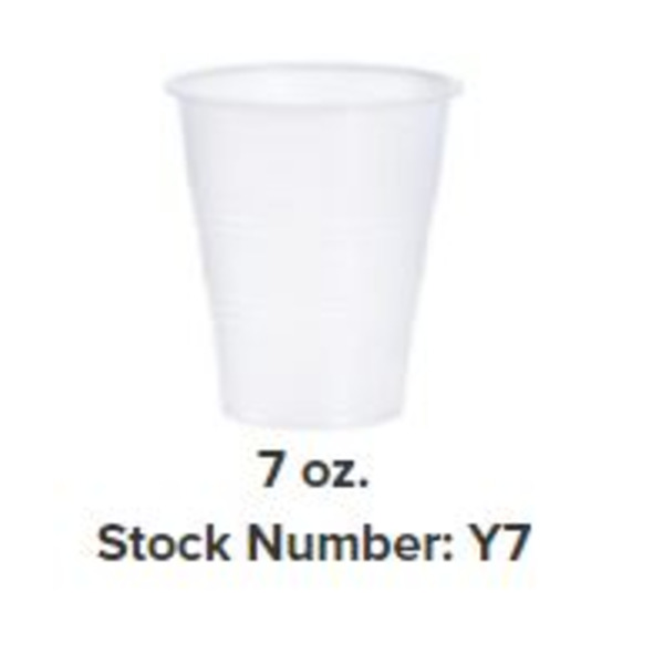 Dart - Y7 - 7 oz Translucent Cold Cups, Ribbed Walls - 2500 ct