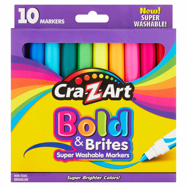 Cra-z-art Bold & Brites Super Washable Markers Same-Day Delivery