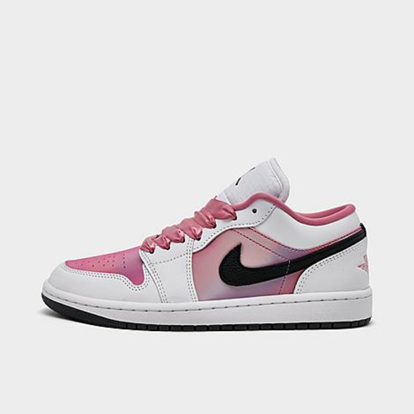Nike Women's Air Retro 1 Low SE Casual Shoes, Size 7.5 - White/Desert Berry-B
