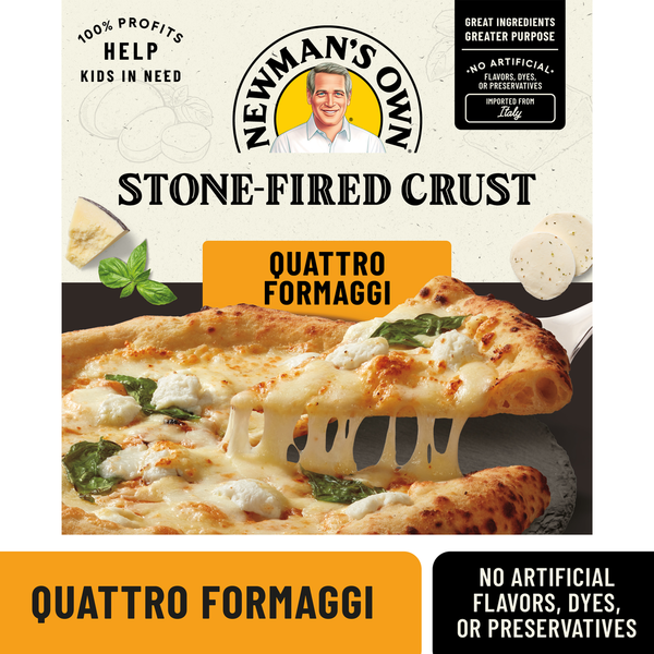 Newman's Own Stone-Fired Crust Quattro Formaggi Pizza