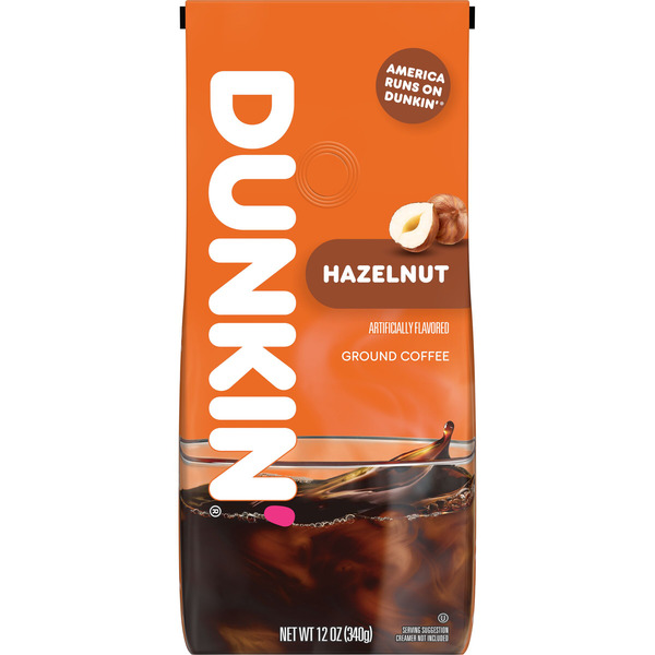 Dunkin' Hazelnut Artificially Flavored Ground Coffee