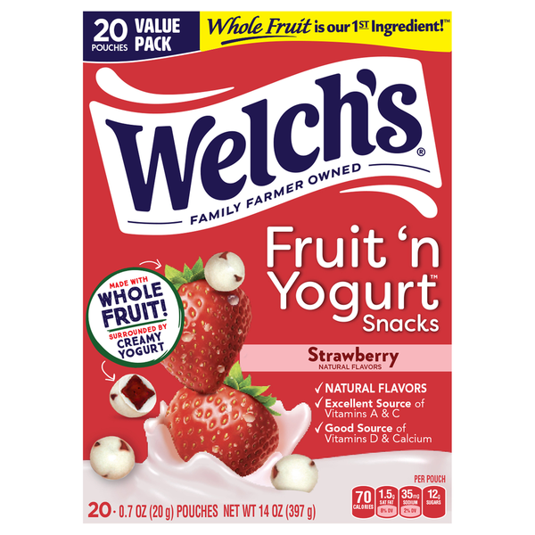 Welch's Strawberry Fruit N Yogurt Snacks Same-Day Delivery or