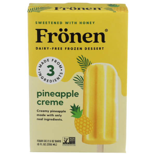 Fronen Pineapple Creme Dairy Free Frozen Dessert 4 Pack
