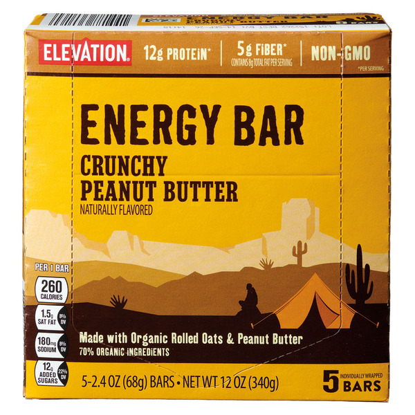 Elevation Crunchy Peanut Butter Performance Energy Bar