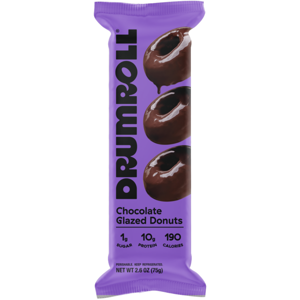 Drumroll Snacks Chocolate Glazed Mini Donuts Same-Day Delivery or